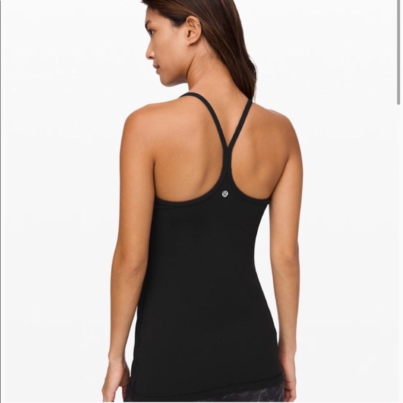 lululemon athletica Tops - Lululemon Athletica Power Y Black Tank Top